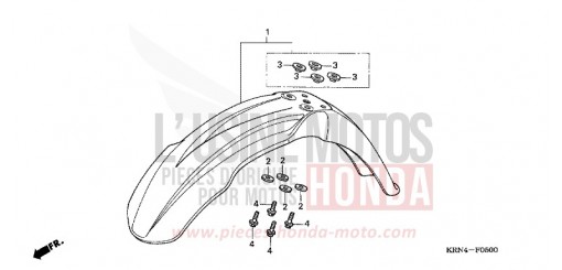 FRONT FENDER CRF250R4 de 2004